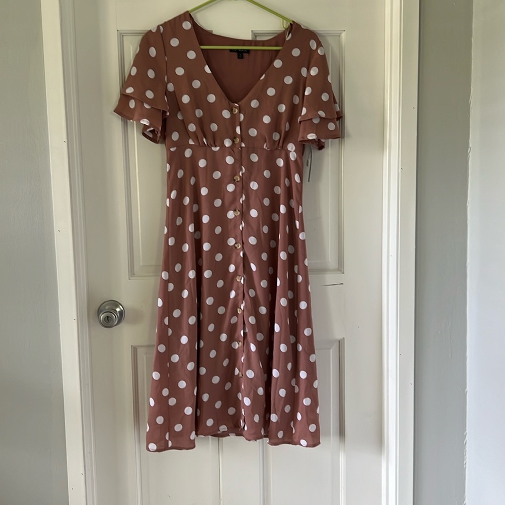 Lily and black dress button down dress